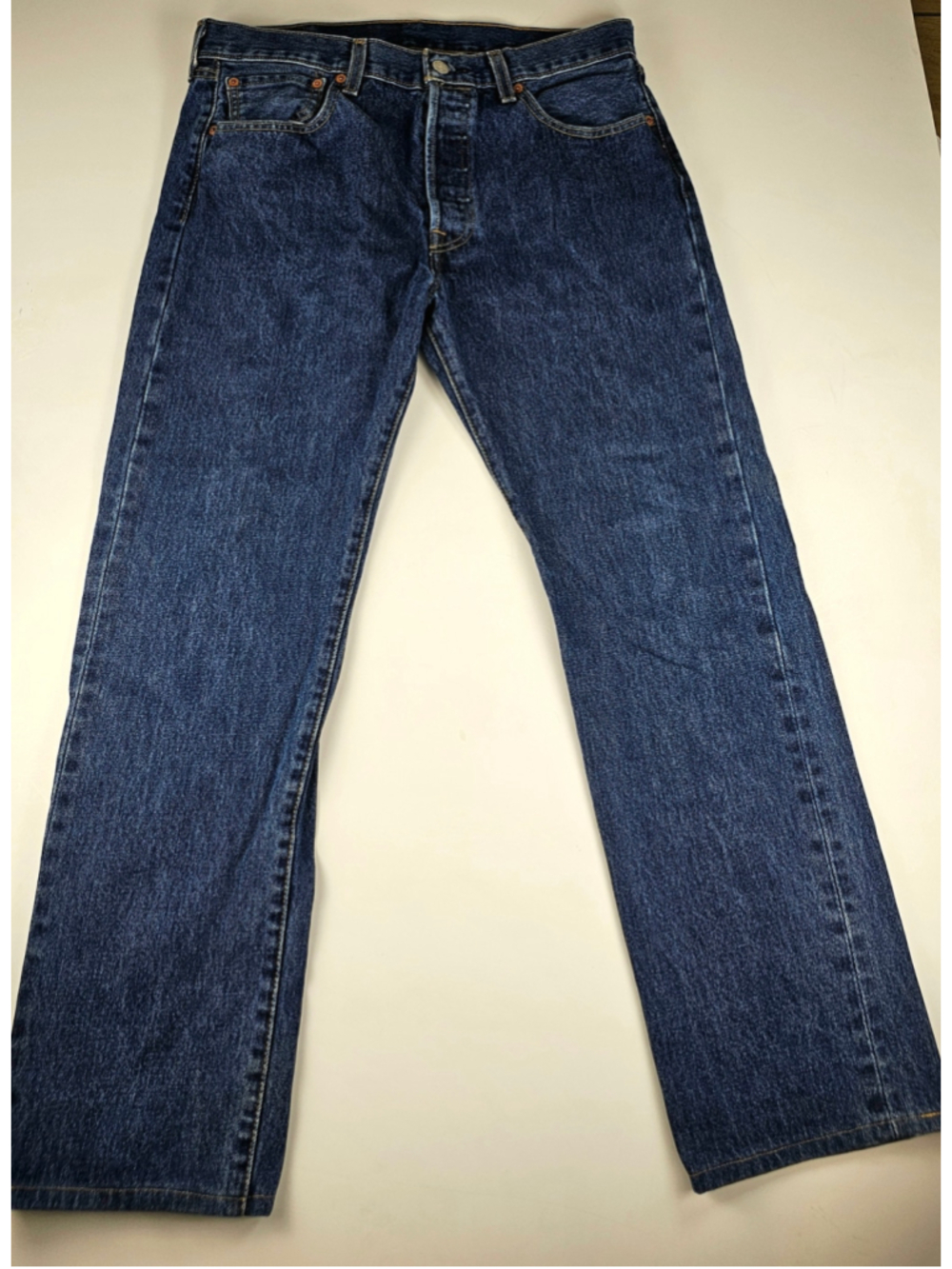 Diesel Larkee Jeans Mens 31x30 Blue Denim Regular Straight 0073N Button Fly